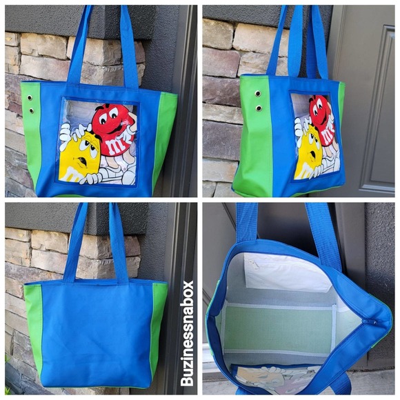 Vtg 1999 M&Ms Vinyl Beach Bag - Picture 1 of 7